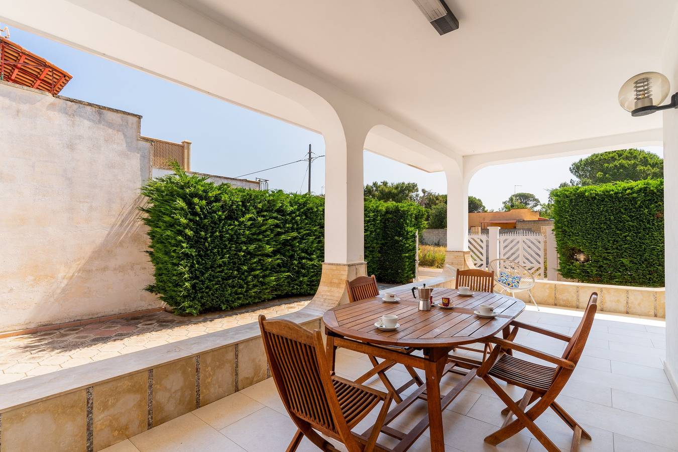 Villa 'Di Chiara' con terrazza privata in Porto Cesareo, Golfo di Taranto