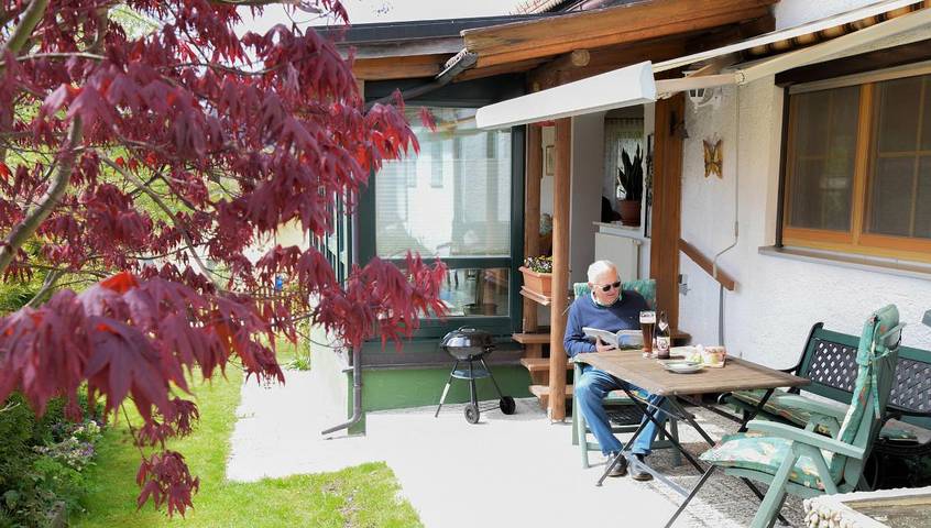 Ferienwohnung für 4 Personen, mit Balkon und Balkon/Terrasse sowie Terrasse und Garten in Zwiesel - 4