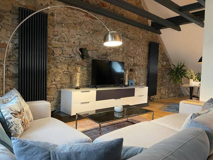 Ferienhaus für 8 Personen, mit Balkon und Terrasse sowie Ausblick