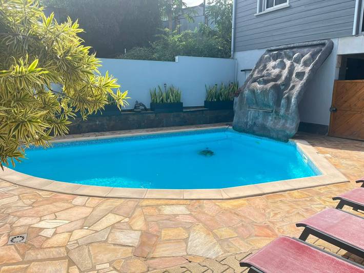 Haus mit Privatpool, Parkplatz, Klima - 4 Pers. in Saint-Louis, La Réunion