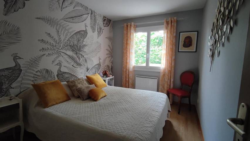 Chambre d’hôte pour 4 personnes, avec Terrasse et Jardin