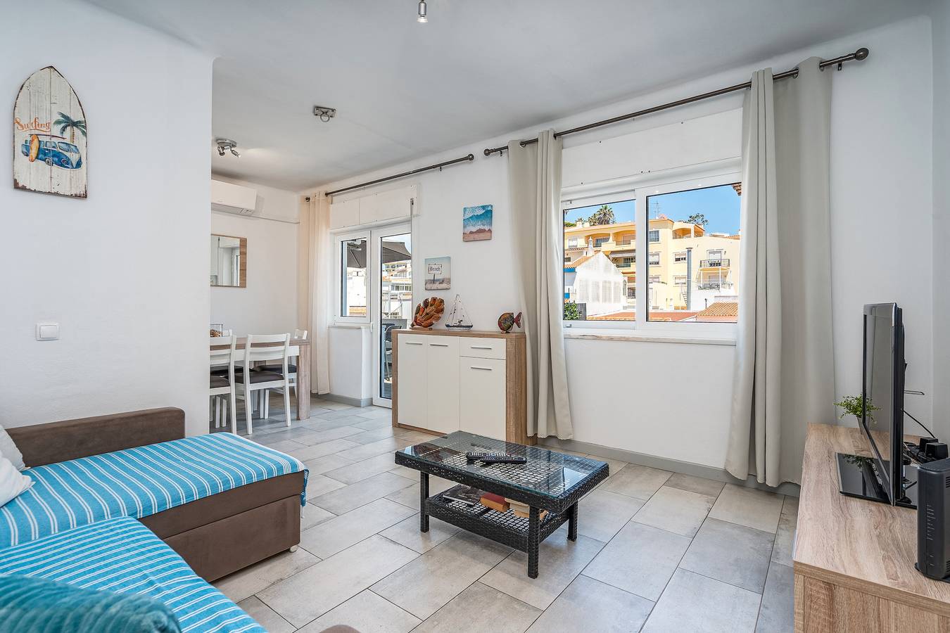 Ganze Wohnung, Ferienwohnung 'Casa Terrace' mit privater Terrasse, Wi-Fi und Klimaanlage in Carvoeiro, Lagoa
