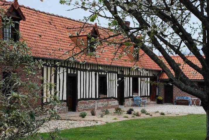 Gîte pour 8 personnes, avec vue à Bacqueville-en-Caux