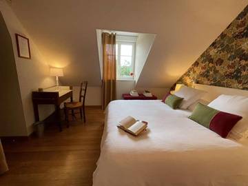 Chambre d’hôte pour 2 personnes, avec terrasse ainsi que vue et jardin à Maslives