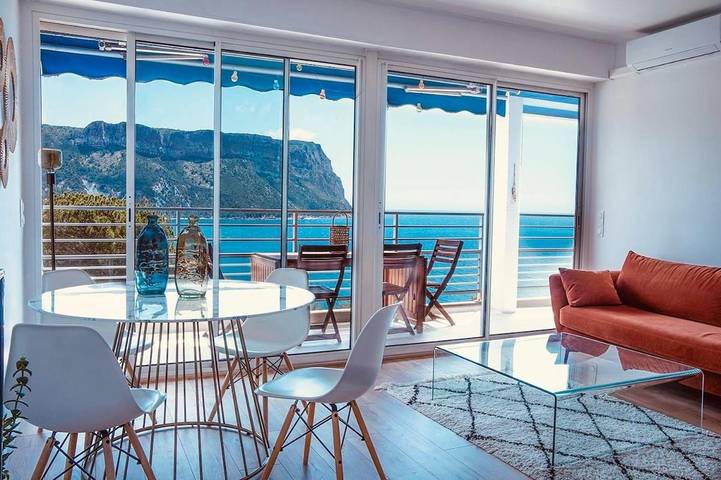 Appartement de vacances pour 4 personnes, avec Balcon ainsi que Terrasse et Vue
