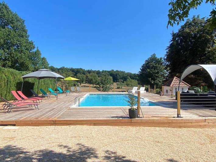 Maison d’hôte pour 6 personnes, avec jardin et piscine, animaux acceptés