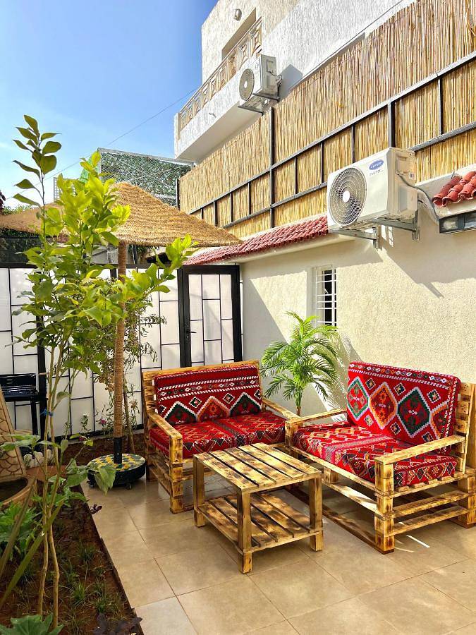 Maison de vacances pour 5 personnes, avec jardin ainsi que balcon et vue à Rabat