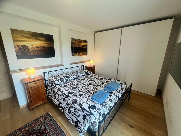 Gîte pour 4 personnes, avec Balcon et Terrasse ainsi que Jardin et Vue dans Buia