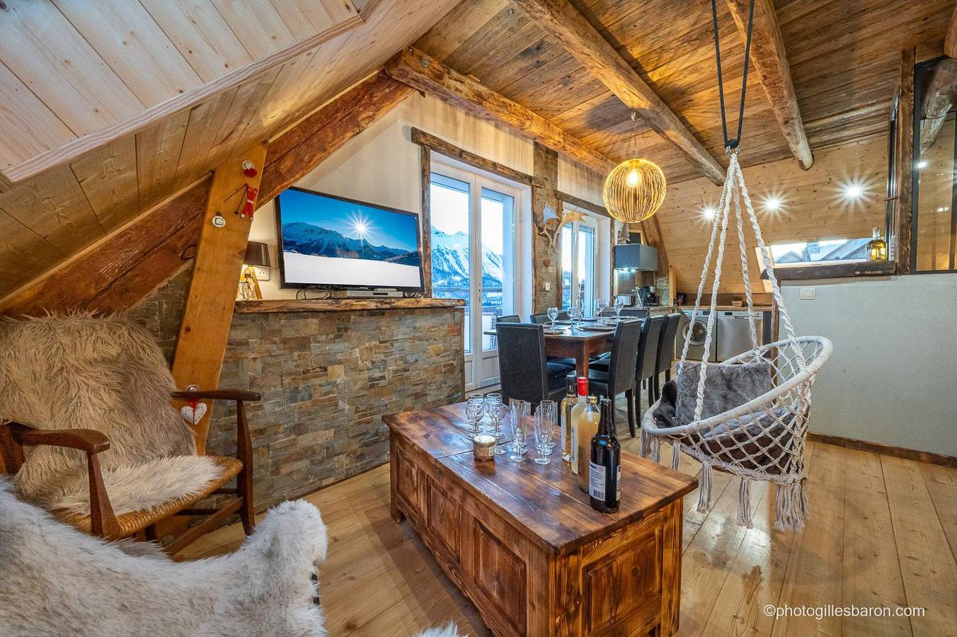 Duplex la grange de Jules in Orcières, Écrins National Park
