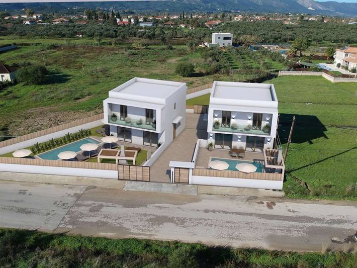 Villa voor 10 personen, met tuin en balkon in Laganas