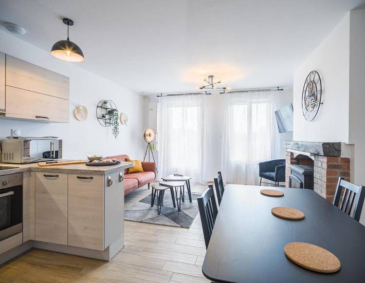 Appartement de vacances pour 6 personnes, avec jardin, animaux acceptés