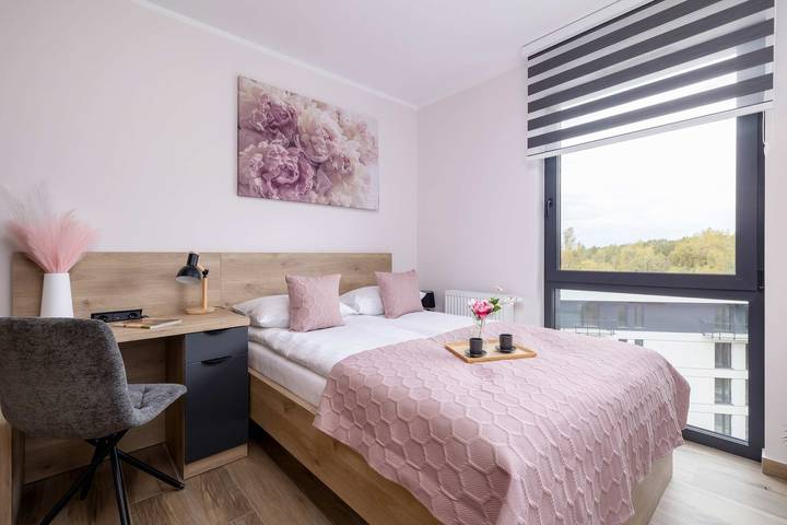 Gîte pour 3 personnes, avec balcon/terrasse, animaux acceptés à Katowice