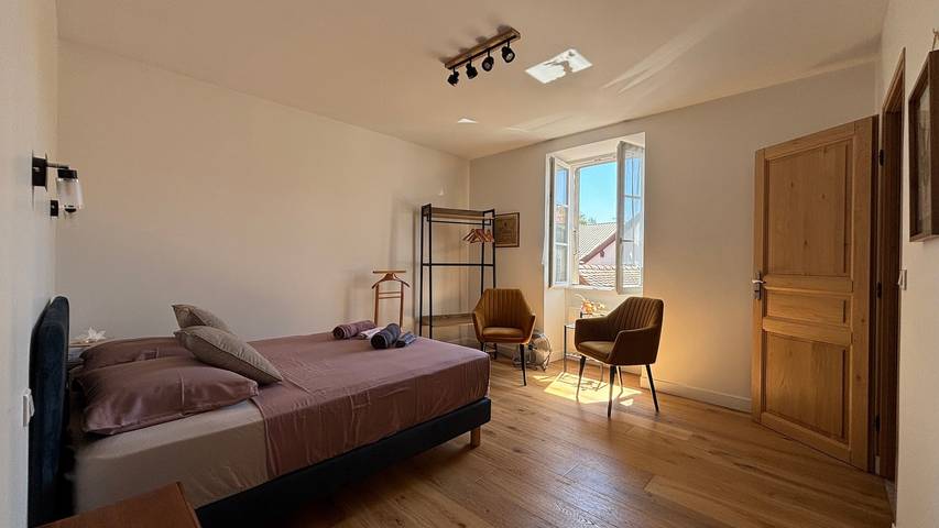 Zimmer „Hirondelles“ mit Bergblick und Wlan in Excenevex, Thonon-les-Bains und Umgebung