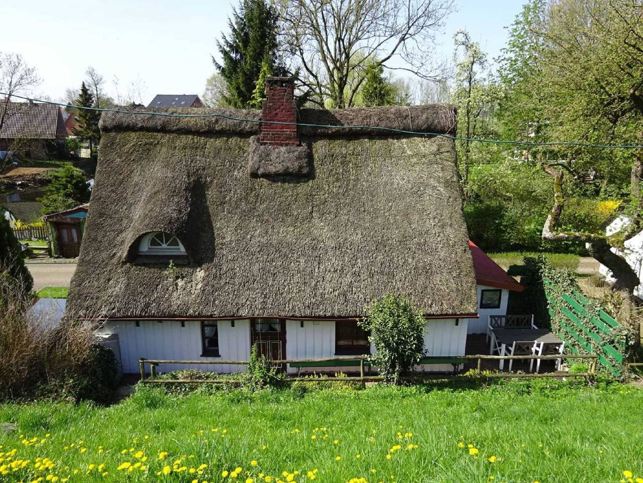 Ferienhaus Reetdachkate - Reetdachkate in Krautsand, Drochtersen