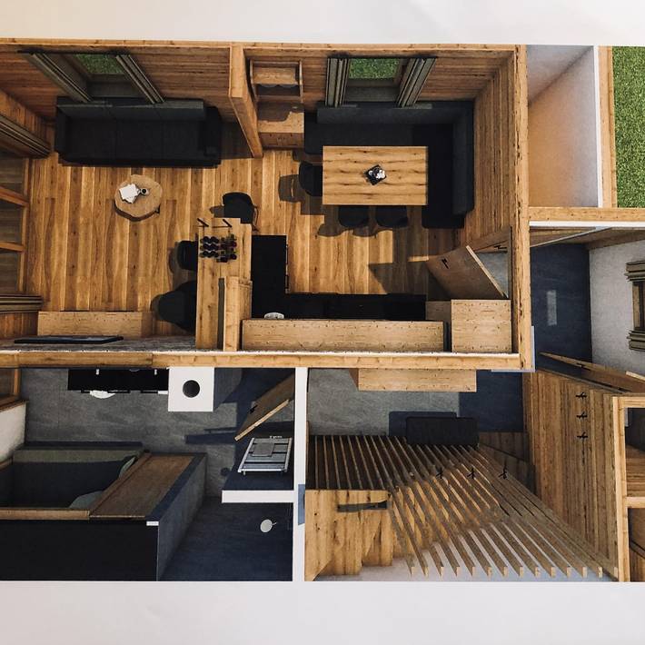 Ferienwohnung für 6 Personen, mit Balkon und Terrasse sowie Garten und Sauna in Hüttschlag - 4