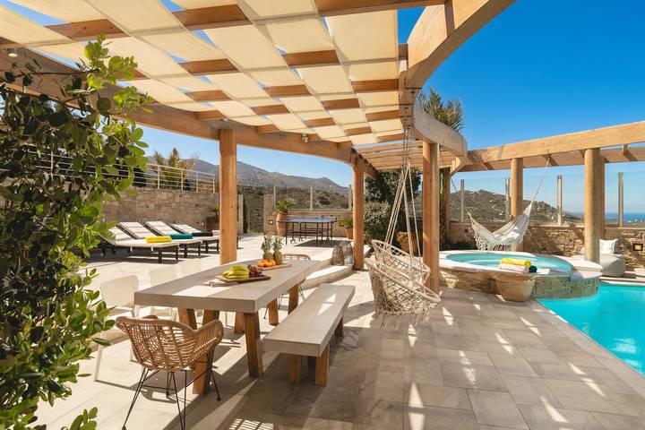 Villa für 14 Personen, mit Meerblick und Garten sowie Sauna, mit Haustier auf Kreta - 2