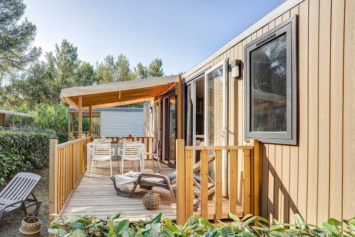 Camping pour 6 personnes, avec terrasse et piscine, animaux acceptés dans Ardennes (Belgique) - 2