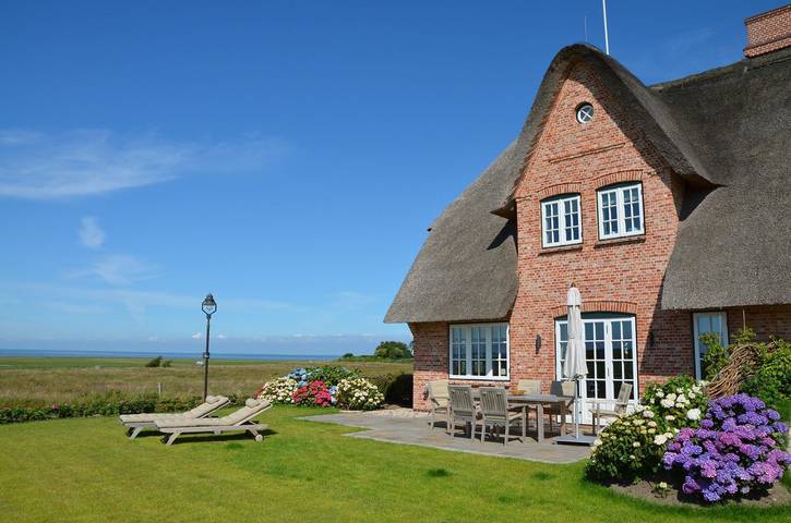 Ferienhaus für 6 Personen, mit Ausblick und Sauna sowie Garten in Morsum