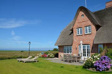 Ferienhaus für 6 Personen, mit Garten und Ausblick sowie Sauna in Sylt-Ost