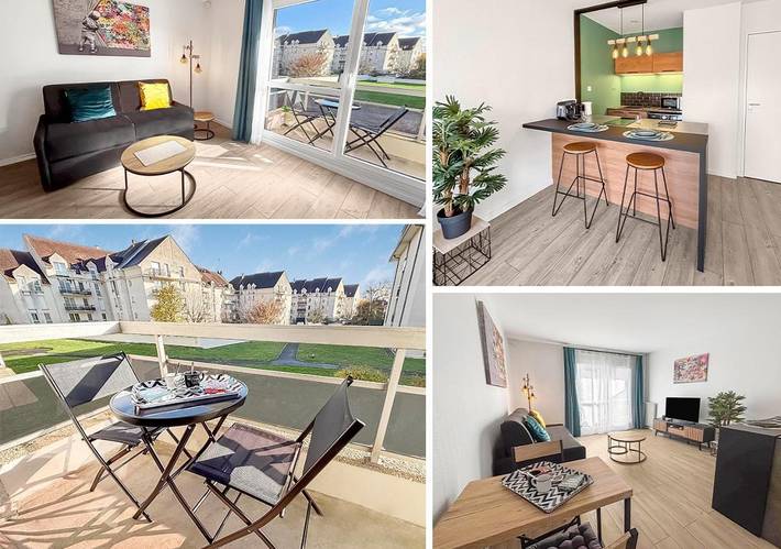 Gîte pour 2 personnes, avec balcon à Margny-lès-Compiègne - 2