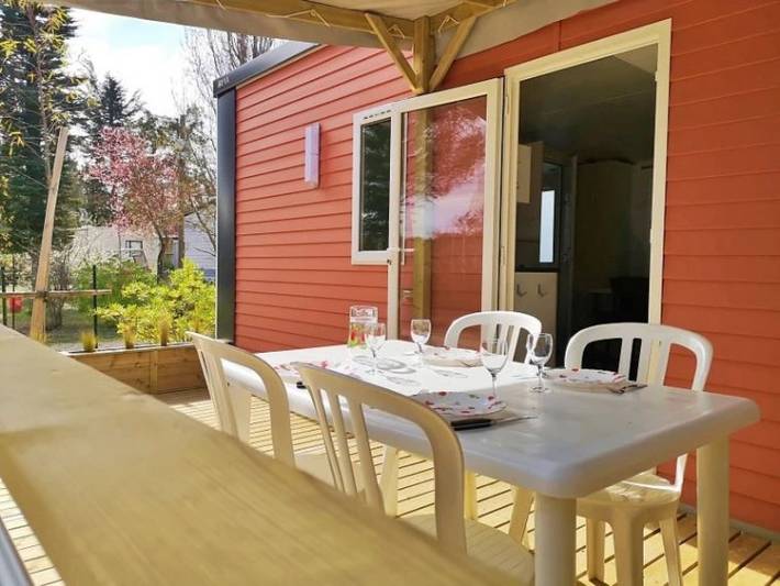 Mobil home pour 4 personnes, avec bassin pour enfant à Collias - 4