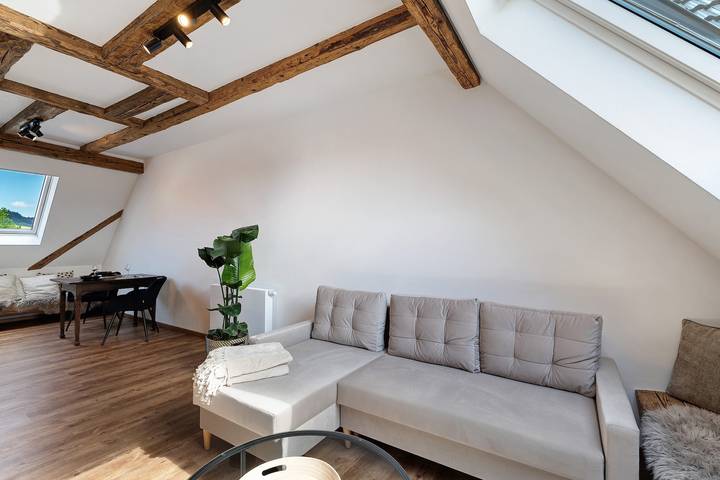 Hel lejlighed, Holiday Apartment 'Scheunenglück' with Balcony and Wi-Fi in Oberkirch, Central Black Forest