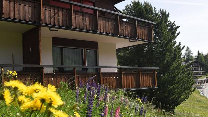 Appartement voor 4 personen, met terras en tuin in Arosa