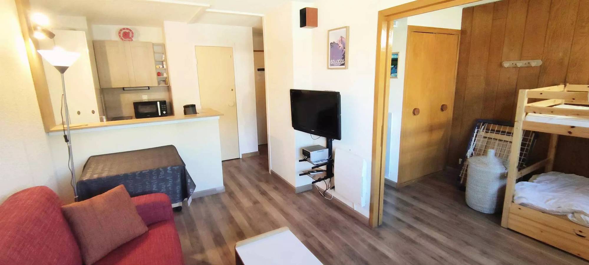 Appartement entier, 2 Pieces Hameau Cosy Balcon in Isola 2000, Isola