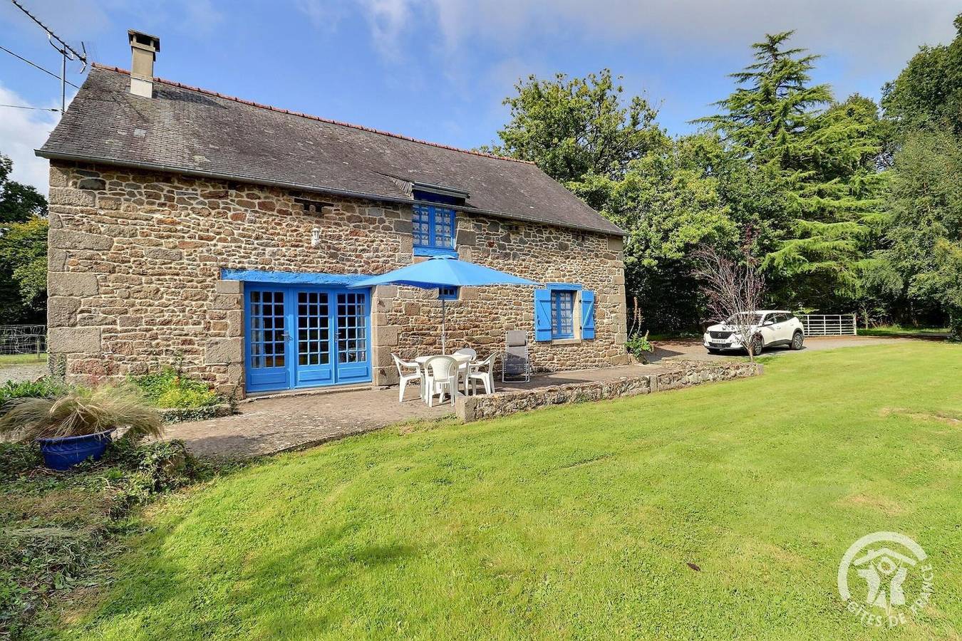 Bleu in Saint-Pierre-de-Plesguen, Région de Saint-Malo