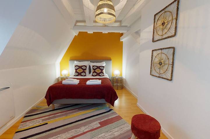 Appartement entier, Lazare ac 103m2 avec terrasse city center 4br 2bth in Colmar, Région de Colmar