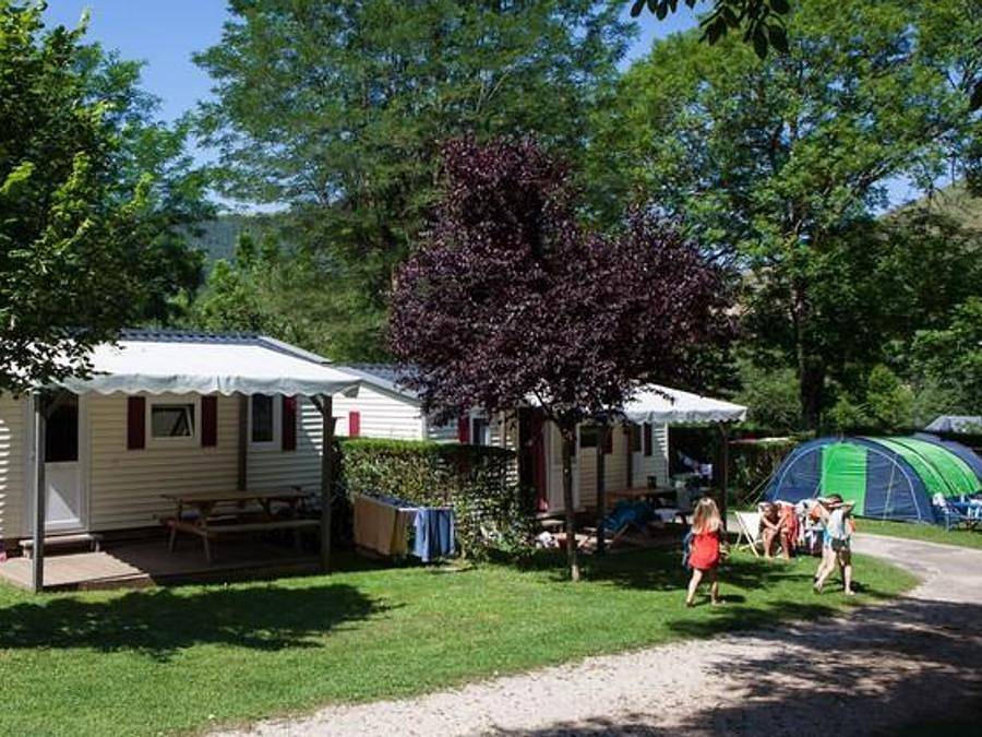 Camping Le Jardin des Cévennes - Bungalow de lona 5 personas - mobi-tente Tithome domingo 4/5 pers in Meyrueis, Cevenas
