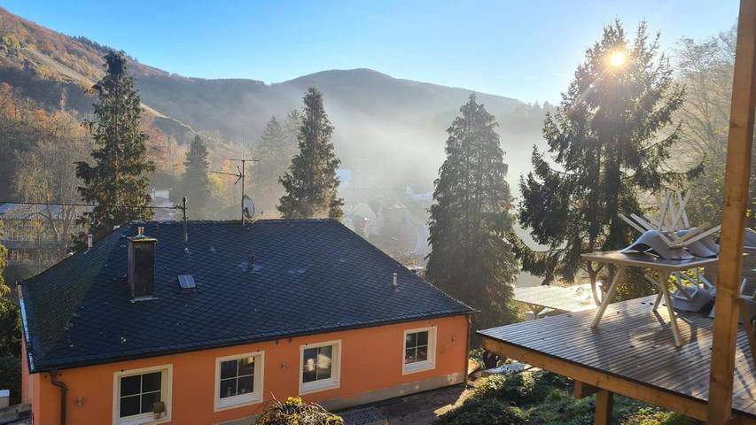 Ferienwohnung für 4 Personen, mit Balkon und Whirlpool sowie Terrasse und Garten in Traben-Trarbach