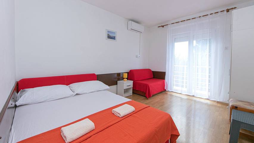 Apartament wakacyjny dla 3 osób, z widok w Gradac