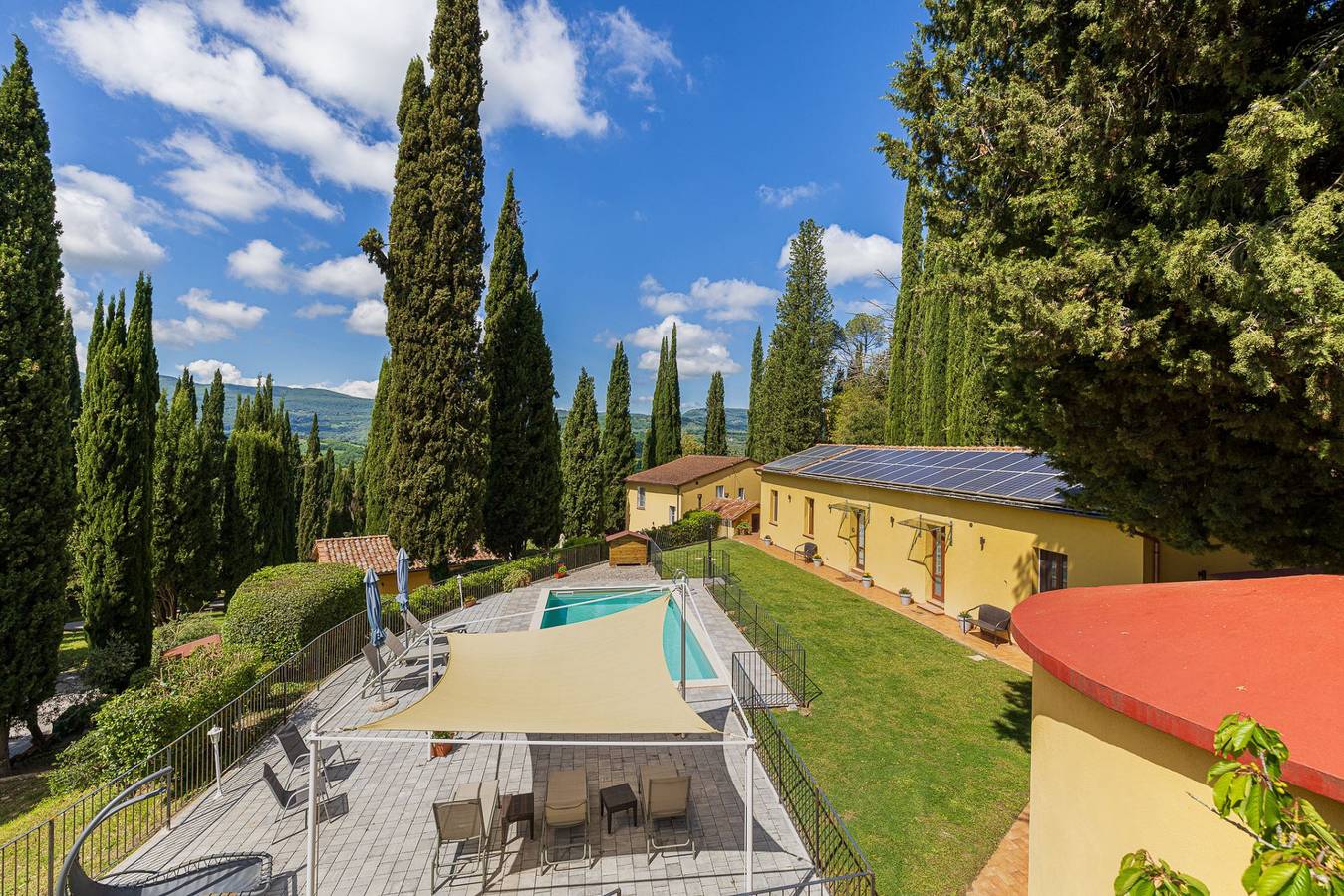 Villa für 12 Personen mit Terrasse in Chiusi, Chianti