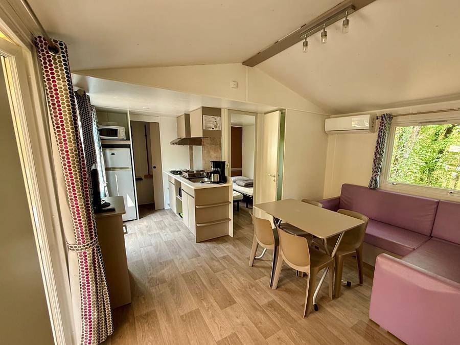 Camping Domaine La Faurie - Mobilheim 4 personen - Mobilheim Confort - 2 Zimmer in Séniergues, Regionaler Naturpark Causses du Quercy