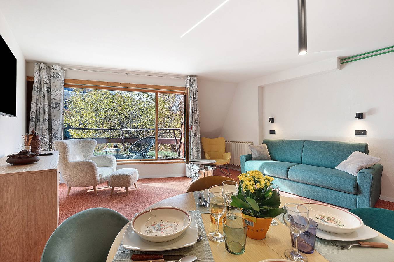 Gehele studio, Studio 'Ma Chérie-Lumière' met Uitzicht op de Bergen en Balkon in Pila (Aosta), Comune di Gressan