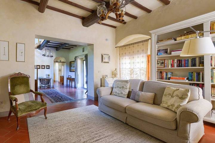Villa with private swimming pool on the Florentine hills 25 Km from Florence in Pelago, Chianti