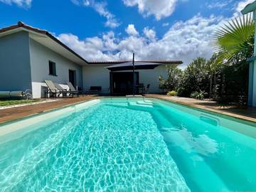 Cottage pour 7 personnes, avec jardin et piscine dans Plage de La Hume
