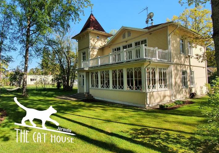 Ferienhaus für 10 Personen, mit Balkon und Terrasse sowie Garten und Ausblick in Jurmala
