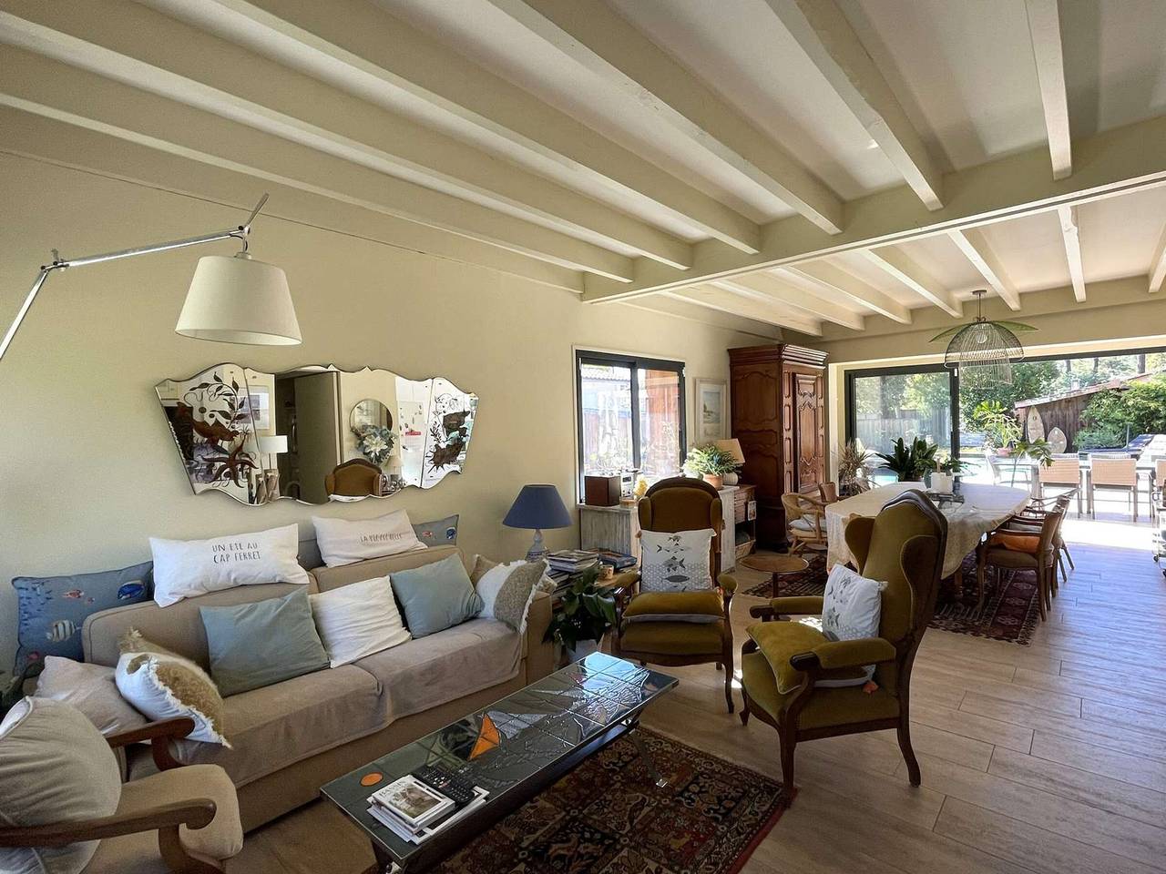 Peaceful villa with heated pool and air conditioning in Lège-Cap-Ferret in Petit Piquey, Lège-Cap-Ferret