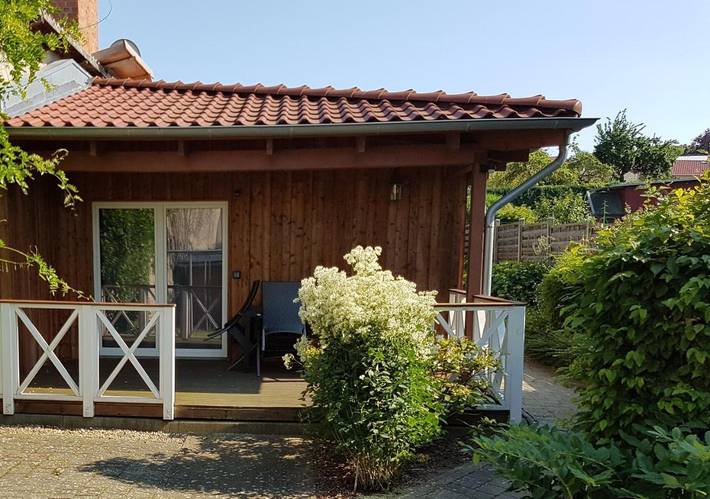 Ferienwohnung für 2 Personen, mit Balkon und Terrasse sowie Garten und Ausblick in Bad Doberan