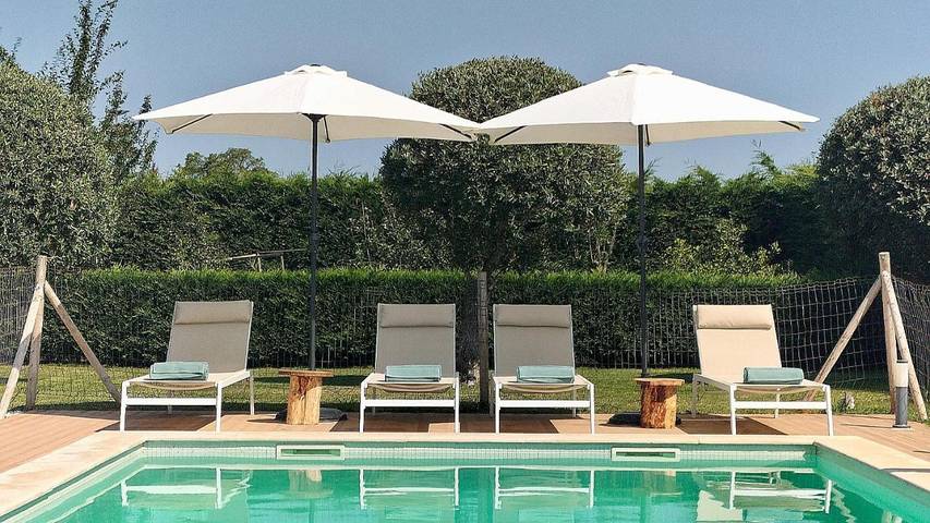 Casa de férias para 6 pessoas, com jardim e vista e ainda piscina, adaptado a crianças em Alcochete