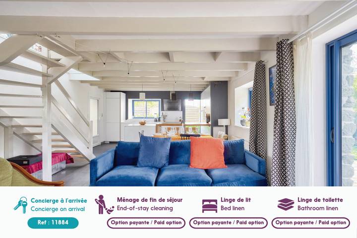 Location de vacances pour 6 personnes, avec terrasse ainsi que jacuzzi et jardin à Combrit - 2