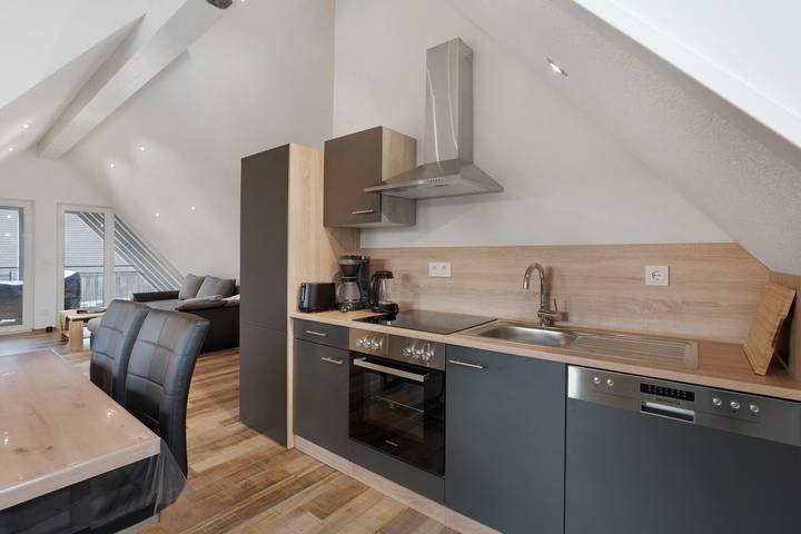 Studio entier, Studio 'Ferienwohnung Maurer' avec jardin partagé, balcon et Wi-Fi in Königsfeld im Schwarzwald, Forêt-Noire centrale