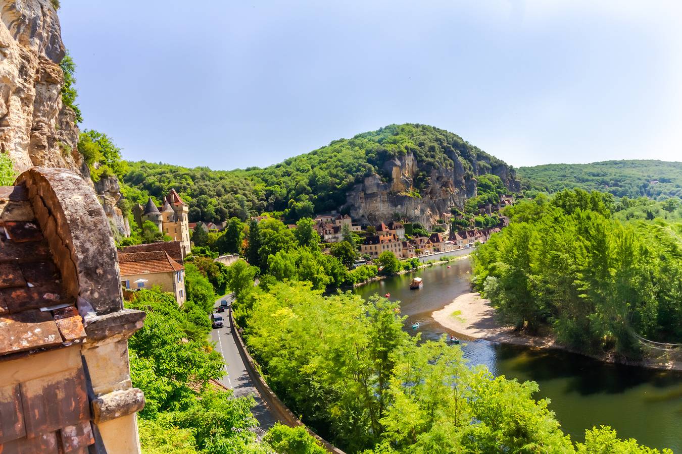Casa de vacaciones 'Le Mirador Vista al Dordoña' con terraza privada y balcón in Vézac, Périgord Noir