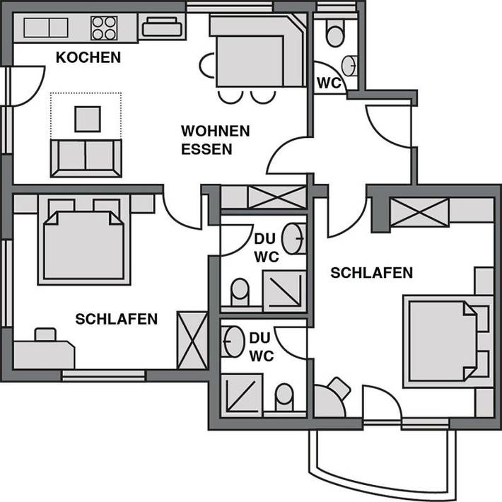 Ferienwohnung für 4 Personen, mit Garten in Serfaus - 4