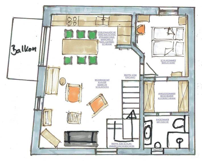 Ferienhaus für 5 Personen, mit Garten in Main-Odenwald - 3