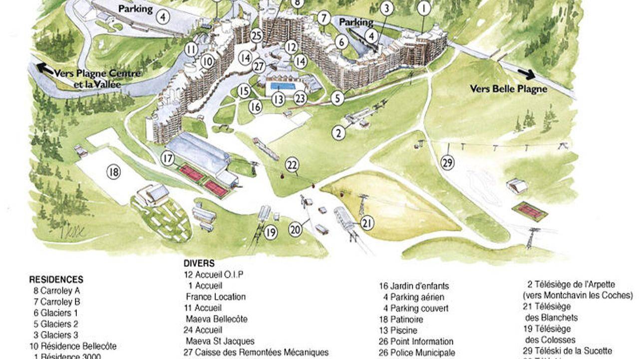 Ganze Ferienwohnung, Ferienwohnung für 5 Personen (35 m²) in Aime-la-Plagne in La Plagne, La Plagne-Tarentaise