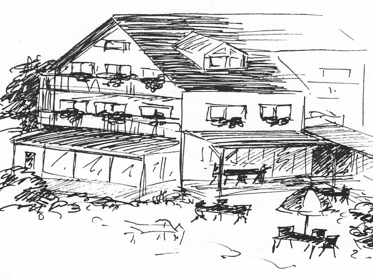 Café - Pension Leistner - Doppelzimmer in Obertrubach, Frankenalb