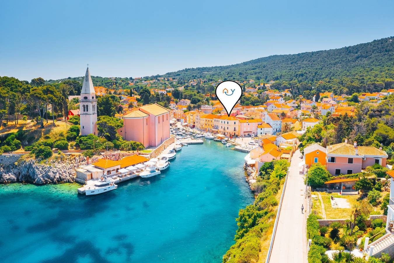 Ganze Wohnung, Astra 2 Veli Lošinj Harbour View in Veli Losinj, Kvarner Inseln